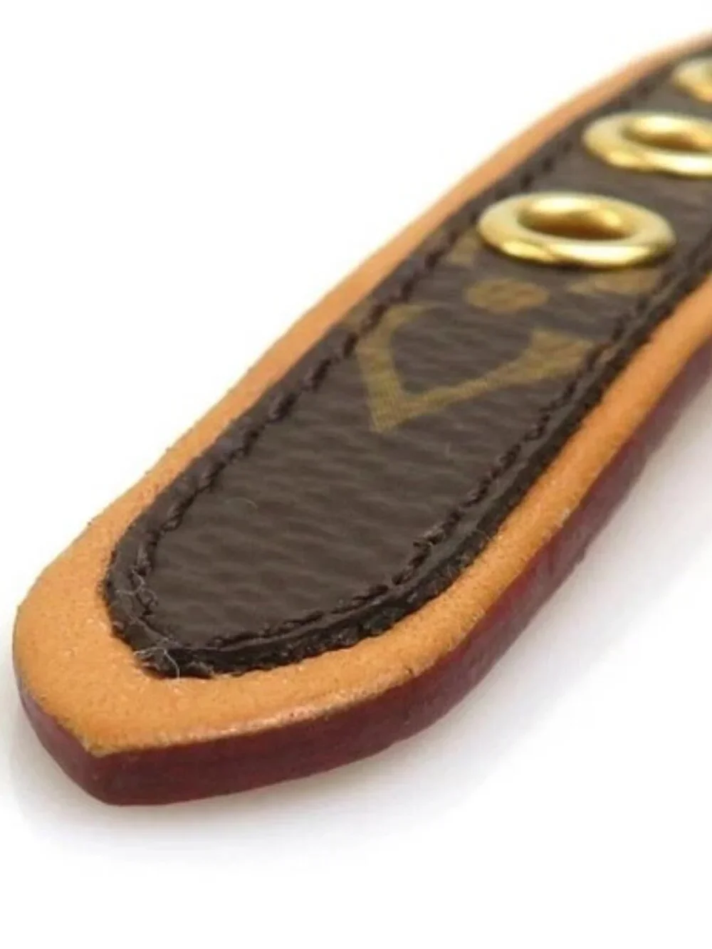 Auth LOUIS VUITTON Monogram Collier Baxter PM Dog Collar Brown M58072 - e61850r